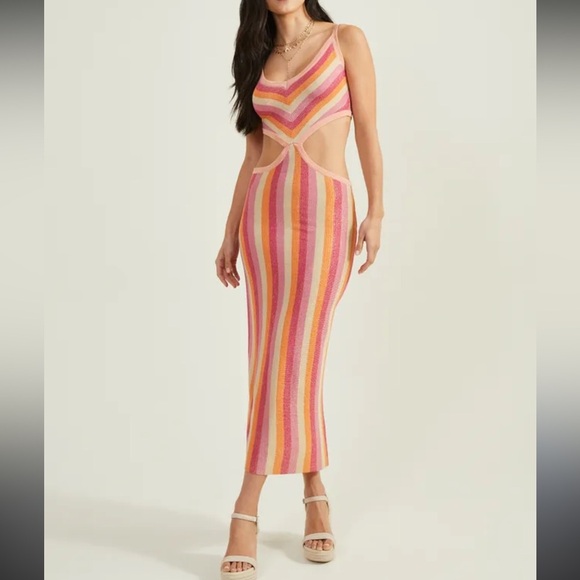 Altar'd State Dresses & Skirts - Altar’d State Avery striped midi dress size XS